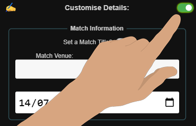 How to customise 'Match Details'