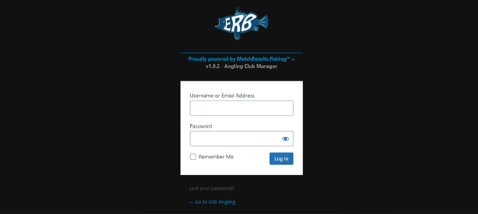 Login to your Fishing Manager Dashboard